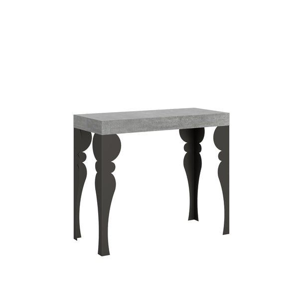 sconto Consolle Allungabile 90-196x40x77 cm in Nobilitato Grigio
