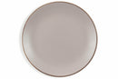 Set 6 Piatti Frutta in Gres Ø20 cm Villa d'Este Home Tivoli Tortora Kora Light