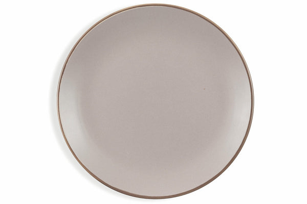 Set 6 Piatti Frutta in Gres Ø20 cm Villa d'Este Home Tivoli Tortora Kora Light online
