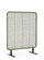 Paravento da Esterno 120x50x150h cm in Alluminio e PP Babilo Antracite e Verde