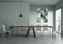 Consolle Allungabile 90-300x40x77 cm in Nobilitato Marrone