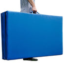 Tappetino Fitness e Yoga Pieghevole Blu 305x122x5 cm 