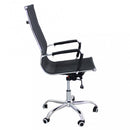 Poltrona da Ufficio Kristy 60x60x115/125 h cm in Poliuretano Nero