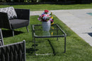 Set Salotto da Giardino in Alluminio San Diego Grigio