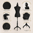 Manichino Sartoriale Femminile con 50 Spilli Modello Sartoria Donna in Schiuma PE Nero     