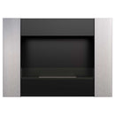 Camino a Bioetanolo da Parete 90,2x65 cm Flig Boston 2 Silver