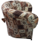 Poltrona Imbottita 65x65x75 cm in Tessuto Renier Patchwork Home