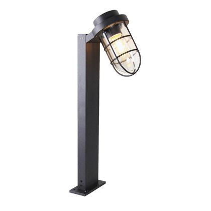 sconto Lampada Palo da Giardino E27 40W in Alluminio Sovil Nero