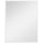 Specchio da Bagno a Parete Rettangolare 70x90 cm con Ganci in Vetro e MDF Bianco
