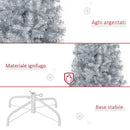 Albero di Natale Artificiale 150 cm 408 Rami Argento