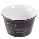 Tazza Bowl per Yogurt e Cereali 550 ml in Gres VdE Tivoli 1996 Nero e Bianco