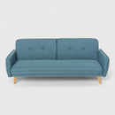 Divano Letto Clic Clac 186x85x80 cm in Tessuto Blu