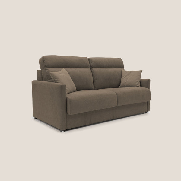 Divano Letto 2 Posti 156x102x97 cm in Tessuto Grigio Chiaro acquista