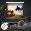 Telo Proiettore 85"" Formato 1:1 con Telecomando 176,5x8x176,5 cm Bianco 
