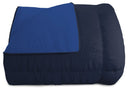 Trapunta Invernale Doubleface 300gr Blu Scuro\/Blu Royal