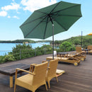 Ombrellone da Giardino Ø3 m Palo Ø38 mm in Metallo Verde