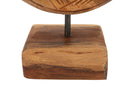 Scultura Dorat Cerchio 20x10x28 cm in Teak Riciclato         