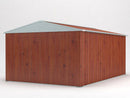 Casetta Box da Giardino in Lamiera di Acciaio Porta Utensili 360x430x210 cm Enaudi Legno