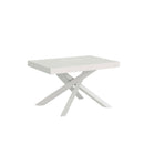 Tavolo Allungabile 130-234x90x77 cm Volantis Premium Bianco Frassino Telaio Bianco 