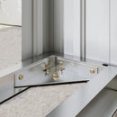 Capanno Portalegna Legnaia da Esterno 213x66.5x150 cm Base Rialzata e Tetto Inclinato in Acciaio Grigio Scuro      