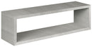 Mensola da Parete 60x18x15,5 cm in Fibra di Legno Regolo Rovere Grigio