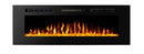 Camino Elettrico da Incasso 46,5x152,4x12,1 cm Effetto Fiamma 1500W Amadeo 60 Nero