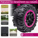 Quad Elettrico per Bambini 12V 2 Velocità Fari LED Rosa 