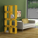 Libreria bifacciale 79x166,5 cm Rail mostarda 