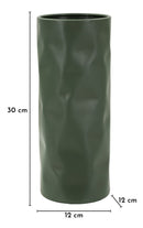 Vaso Norimberga Ø12x30 cm in Ferro Verde chiaro      