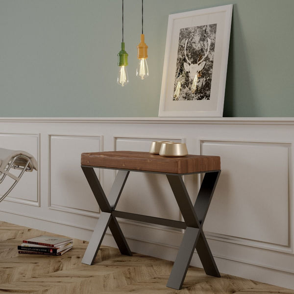 acquista Consolle Allungabile 90-290x40x77 cm in Nobilitato Marrone