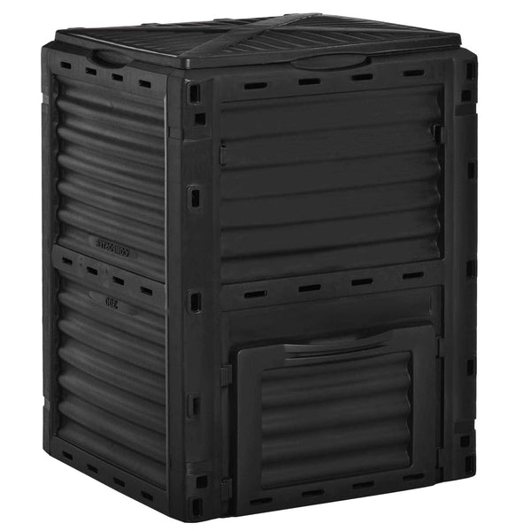 Compostiera da Giardino 300 litri Composter Nero sconto