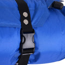 Materassino Gonfiabile da Campeggio con Cuscino in PVC Blu e Grigio 191x63x5 cm 