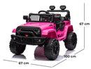 Macchina Elettrica per Bambini 12V Baby Fuoristrada Rosa