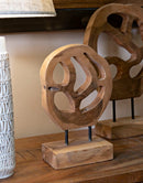 Scultura Lubang 18x10x27 cm in Teak Riciclato         
