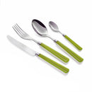 Servizio Set di Posate 24 pezzi in Acciaio Inox Eme Candy Verde 391