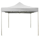 Gazebo Richiudibile Pieghevole 3x4,5m in Acciaio e PVC Impermeabile Bianco