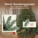 Albero di Natale Artificiale 180 cm 1687 Rami a Cerniera e Base in Metallo Pieghevole Verde      