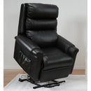 Poltrona Relax Elettrica Mirta con Alzapersona Lift 2 Motori Massaggiante in Similpelle Nero