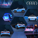 Macchina Elettrica per Bambini Licenza Audi RS con Telecomando Blu e Nero
