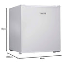 Frigorifero Elettrico Minifrigo Minibar 45 Lt Altezza 50 cm con Ghiacciaia Bianco