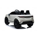 Macchina Elettrica per Bambini Licenza Land Rover Evoque 12V con Telecomando Bianco