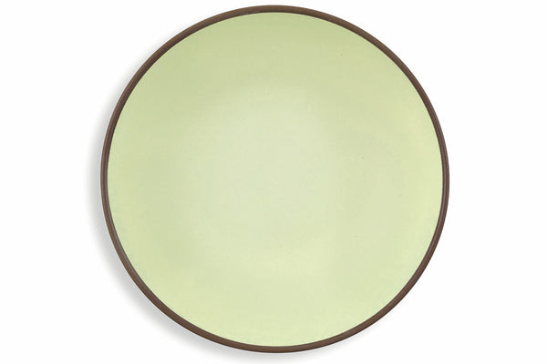 Set 6 Piatti Fondi in Gres Ø20 cm Villa d'Este Home Tivoli Verde Acido Kora Light online