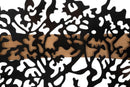 Pannello da Muro Tree Ferro e Wood Set 3pz 176x2x90 cm in Ferro e MDF Nero e Marrone      