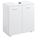 Mobile Sotto Lavabo Bagno 2 Ante 60x30Px62,5 cm in Legno Bianco