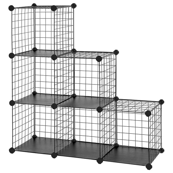 online Libreria Modulare in Rete Metallica 24 Pezzi Componibili a Cubo
