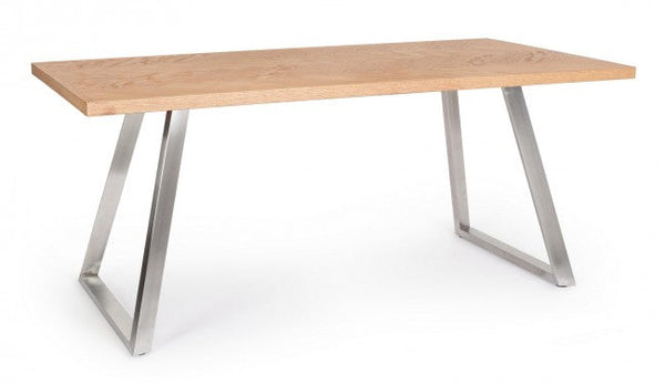 Tavolo Rettangolare Fisso 180x90x76 cm Kashar in Legno Acciaio online