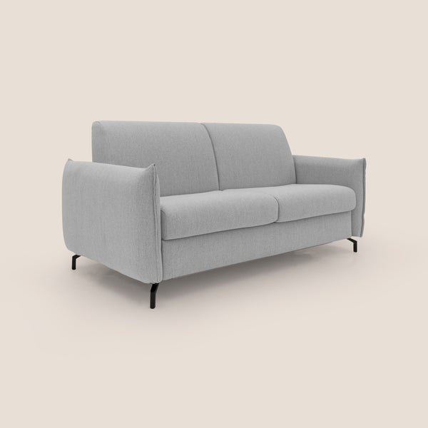 sconto Divano Letto 3 Posti 215x95x96 cm in Tessuto Grigio