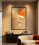 Stampa con LED su Tela Abstract 80x4x120 cm in Tela e Plastica e MDF Multicolor      
