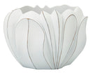 Cachepot Gardy Ø34,5x23,5 cm in Resina Bianco effetto lavato      