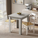Tavolo da Pranzo Allungabile per 4-6 Persone 140x80x77,5 cm in Legno e Acciaio Grigio e color Legno      